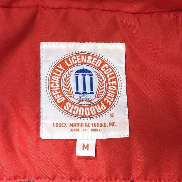 Alabama Crimson Tide Jacket Men's Medium Red‎ Gray Full Zip Essex Fleece Lined - Picture 8 of 11